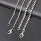 eaby fashion stainless steel box chain necklace hipster simple fashion titanium steel necklace jewelry