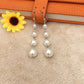All-match sweet and fresh tassel long imitation pearl earrings stall jewelry