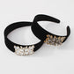 F3758 Exaggerated velvet rhinestone headband baroque personality retro hair accessories fashion street photography creative headband