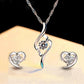 JewelryEarringNecklaceSetFemale NicheDesign EarringsPendantjewelrysetAccessories