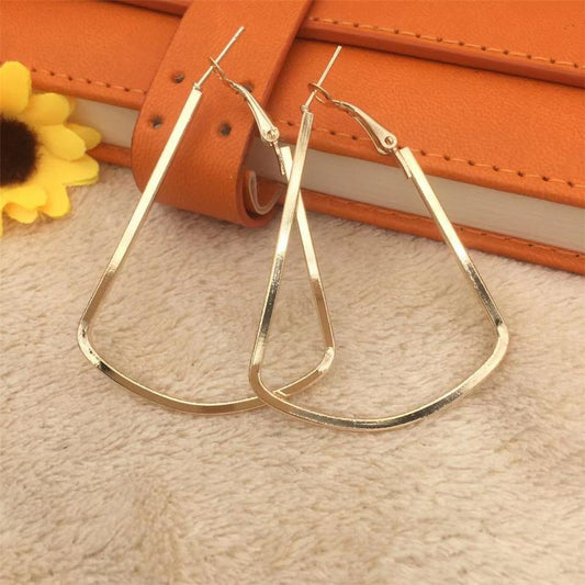 Fashion Exaggerated Water Drop Earrings Simple Geometric Earrings Female Ear Hanging Earrings