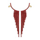 E1274 Temperament Simple Pop Earrings Net Red Tassel Rhinestone Ear Needles Geometric Banquet Exaggerated Earrings