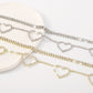 1334 Net Red Sweet Necklace Hollow Love Diamond Temperament Necklace Light Luxury Short Clavicle Necklace
