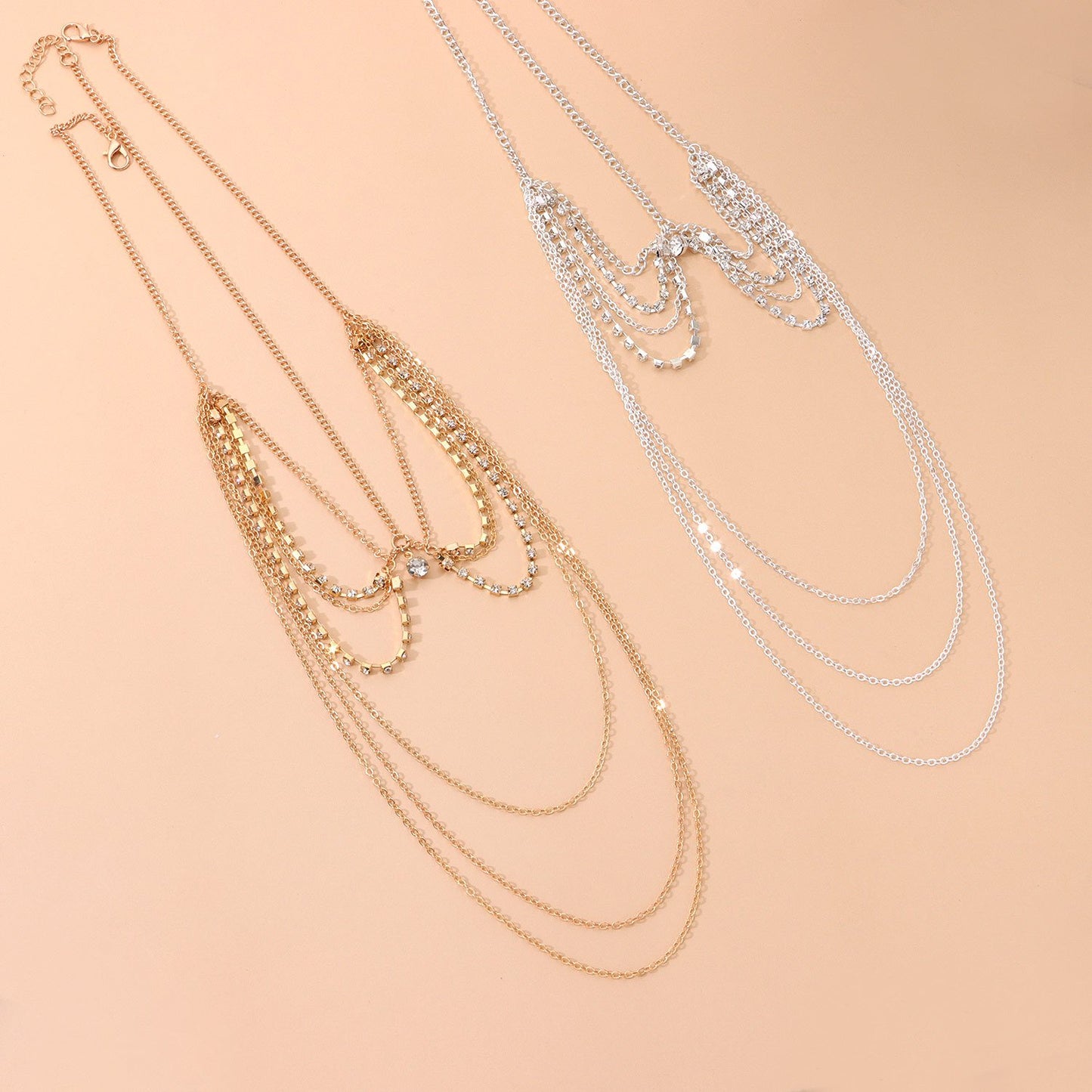 Jewelry Fashion Fashion Hair Accessories Rhinestone Chain Jewelry Fashion Simple Hair Accessories