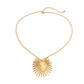Jewelry Personality Exaggerated Metal Peach Heart Pendant Necklace Women's Fashion Niche Geometric Chain Necklace