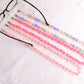 Children's hanging neck acrylic glasses chain anti-lost lanyard temperament mask chain hanging chain