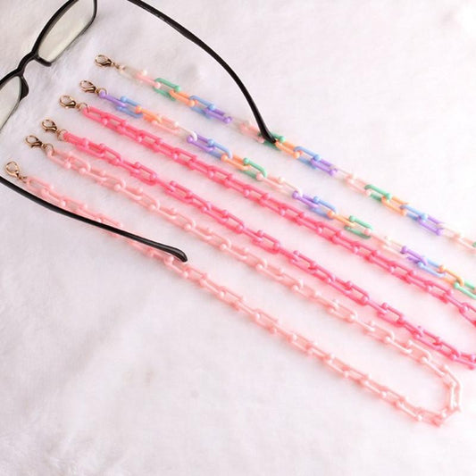 Children's hanging neck acrylic glasses chain anti-lost lanyard temperament mask chain hanging chain
