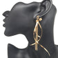 Spiral tassel metal ear clips without ear holes free to wear exaggerated atmosphere night party stage accessories