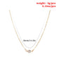 Crystal Single Diamond Short Necklace Fashion Simple Atmospheric Clavicle Necklace For Women