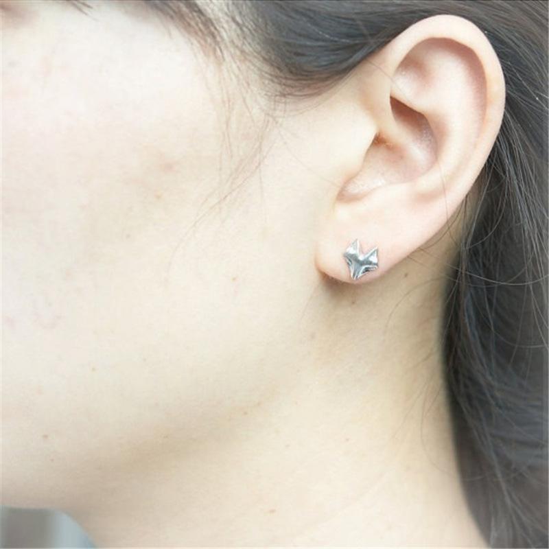 Simple Animal Fox Head Stud Earrings Personality Fashion Women Earrings Jewelry