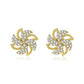 Ins inlaid zircon rotating car earrings fashion temperament creative car earrings net red same style