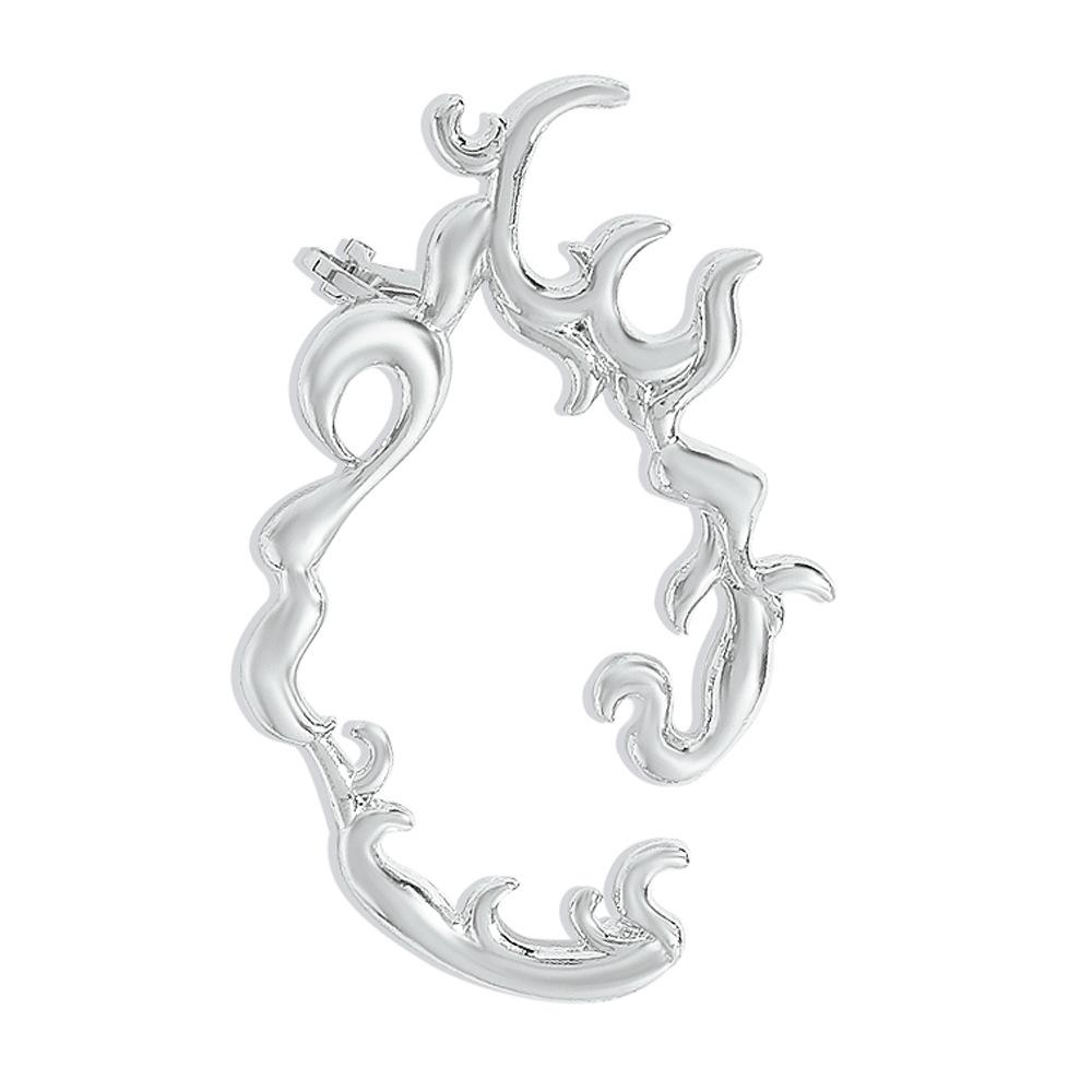E1299 Earrings Frosty Creative Design Earrings Simple Metal Geometric Fashion Earrings