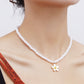 Jewelry Daisy Simple Imitation Pearl Pendant Necklace Niche Design Retro High-end Clavicle Necklace