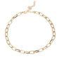 Simple Metal Buckle Clavicle Chain Femininity Short Shiny Necklace Personality Neck Jewelry