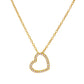 Ins full diamond love necklace female fashion light luxury niche design geometric hollow peach heart pendant clavicle chain
