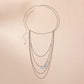 Multi-layer Tassel Metal Chain Holiday Shoulder Necklace Simple Personality Leaf Ethnic Body Chain