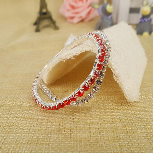 High Elastic Claw Chain Single Drain Diamond Bracelet Bridal Wedding Dress Accessories Diamond Bracelet