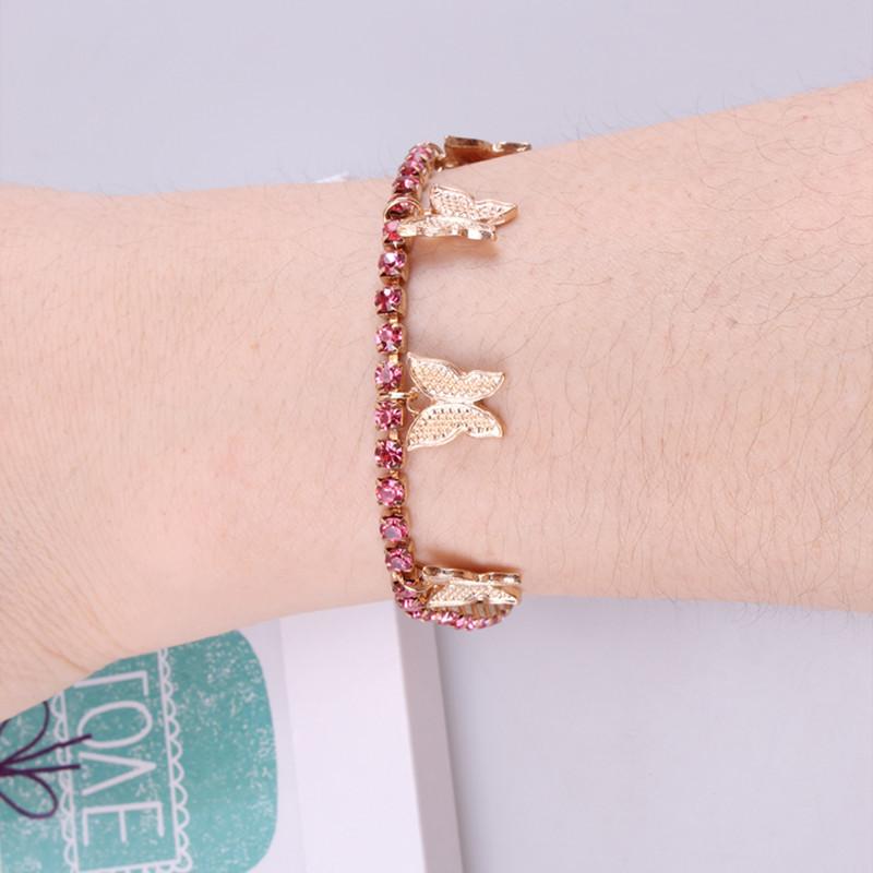 Jewelry Creative Fashion Butterfly Bracelet Full Diamond Bracelet Personality Crystal Jewelry Bracelet Female