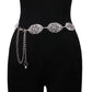 Atmospheric Hollow Leaf Decorative Belt Thin Waist Chain Ladies Decorative Metal Waist Chain Thin Dress Accessories
