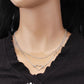 Jewelry simple double-layer chain trend clavicle chain all-match ins metal peach heart necklace
