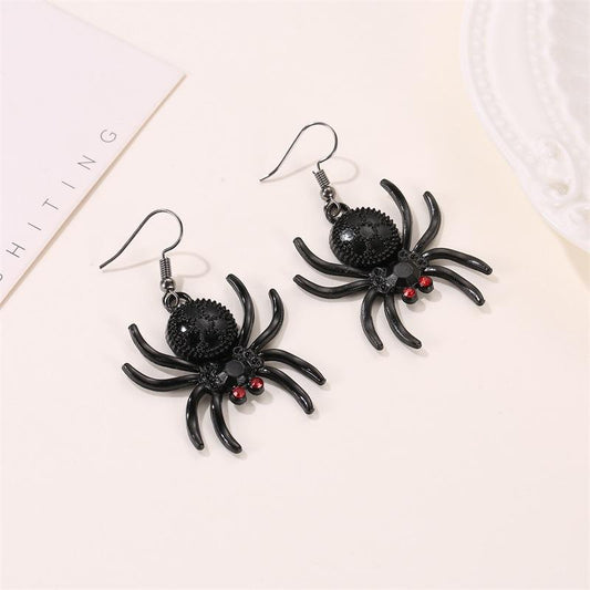 Creative Spider Earrings Night Exaggerated Animal Earrings Female Gothic Earrings Halloween Gift