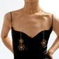 N1851ZA Retro Elegant Long Metal Flower Necklace Creative Niche Fashion Trendy Necklace