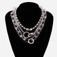 Necklace Jewelry Punk Retro Acrylic Thick Chain Necklace Fashion Versatile Bead Clavicle Chain