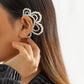 Jewelry Creative Minority Pearl Flower No Ear Piercing Earring Design Sense Beaded Winding Earrings Female