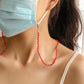 Mask Lanyard Anti-lost Artifact Personalized Drop Shape Beaded Crystal Mask Hanging Chain Fashion Glasses Chain