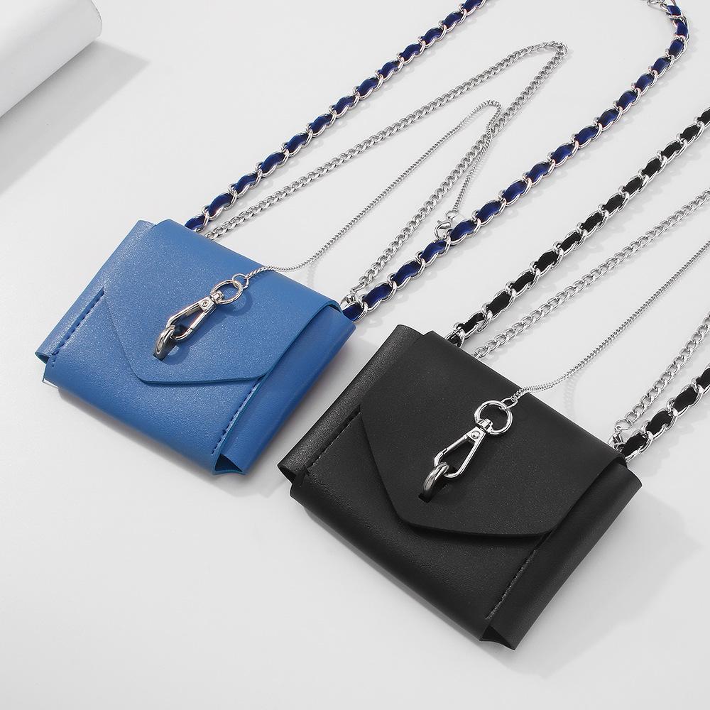 H12 Simple fashion bag PU chain net red foreign style satchel lady temperament French retro pocket