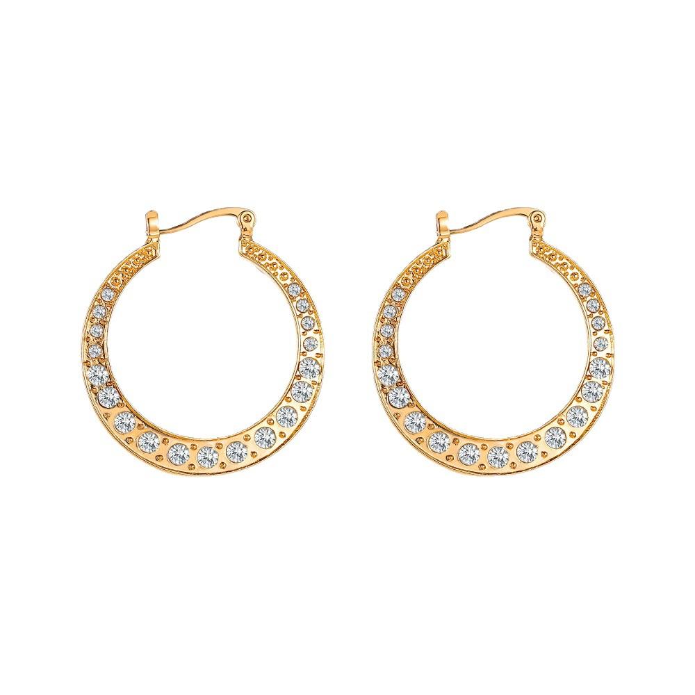 Ins temperament simple earrings classical exaggerated hollow out large circle earrings earrings female accessories