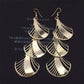 Earrings Hollow Shell Multi-layer Ladies Earrings Skirt Scallop Indian Vintage Earrings