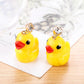 Personality Creative Ear Jewelry Cute Cartoon Little Yellow Duck Women's Pendant Ear Stud Earrings