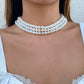 Jewelry Fashion Versatile Multilayer Clavicle Necklace Feminine Indifferent Pearl Beaded Necklace Female