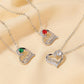 Love Letter Necklace Temperament Simple Heart Shaped Mom Necklace Pendant for Mom Mother's Day Gift
