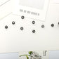 Ins retro design sense earrings creative round five-pointed star skull magnet earrings trendy ear accessories