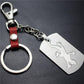 Lizard gecko stainless steel key chain car decoration couple bag key pendant top layer cowhide