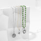 Jewelry Retro Versatile Geometric Flower Pendant Necklace Simple Small Fresh Bead Chain Necklace