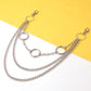 Trendy personality hip-hop metal ring waist chain fashion punk cool handsome multi-layer clothes chain waist decoration