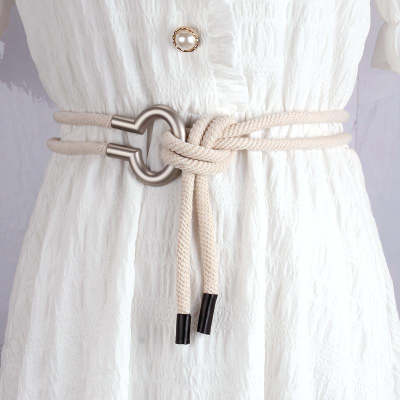 Fashion Thin Belt Ladies Matching Skirt Versatile Decorative Dress Shirt Small Belt