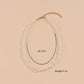 Fashionable millet grain imitation pearl braided twist winding temperament double layer short necklace collarbone necklace