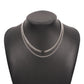 N938 Jewelry Metal Texture Stacked Necklace Personality Hip Hop Geometric Resin Double Layer Necklace Women