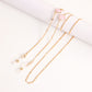 Mask hanging chain glasses chain imitation pearl mask chain color zircon metal glasses chain