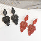 Earrings Versatile Bohemian Hollow Leaf Earrings Fashion Leaf Stud Earrings