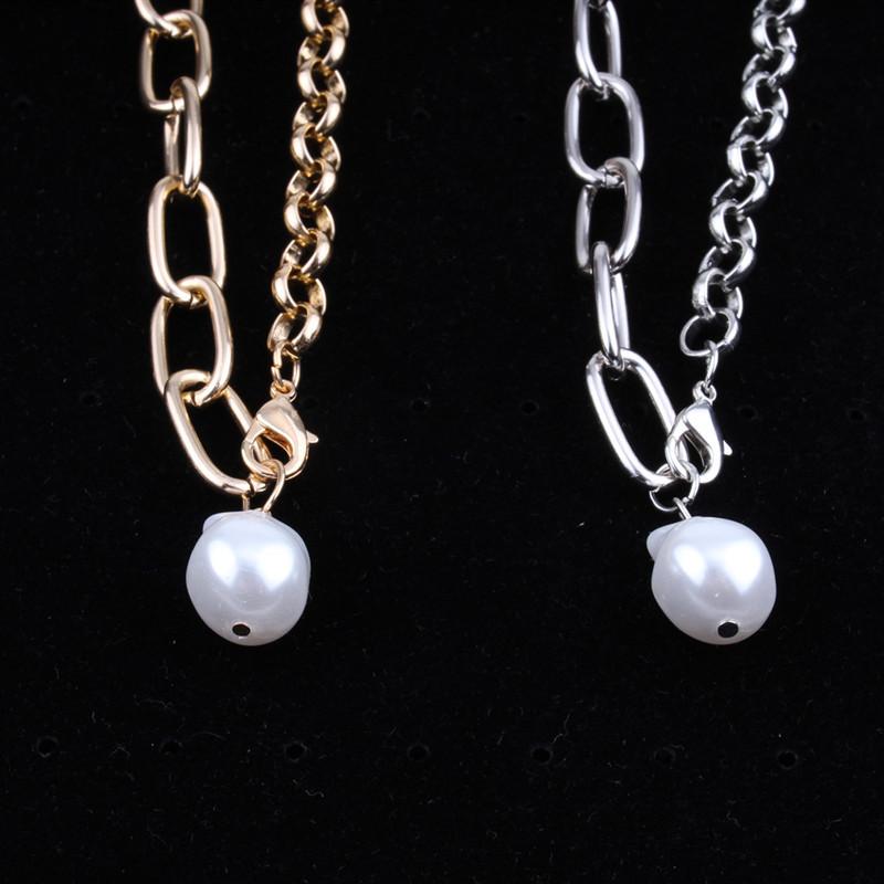 Jewelry Temperament Versatile Single Layer Necklace Simple Baroque Irregular Shaped Pearl Necklace Female