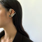 Jewelry Retro Drip Nectarine Heart Stud Earrings Fashion Creative Halloween Elf Wings Ear Bone Clip