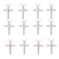 Fashion Cross Religious Belief Inlaid Zircon Pendant Necklace Heart Shape Necklace Jewelry