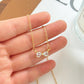 Ins Simple Bowknot Necklace Fashion Light Luxury Niche Design Zircon Clavicle Chain Temperament Sweet Necklace