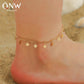 Summer tassel love anklet simple multi-layer love pendant anklet female beach foot decoration