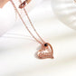 Diamond MOM Letter Heart Shaped Necklace Fashion Personality 1 Language Projection Clavicle Chain Mother's Day Necklace